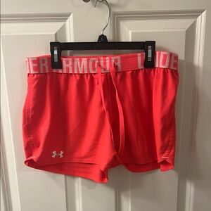 Under Armour Red Athletic Performance Shorts